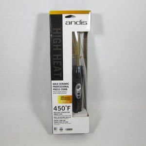 Andis High Heat Gold Ceramic Press Hot Comb BRAND NEW Sealed in Box 38300